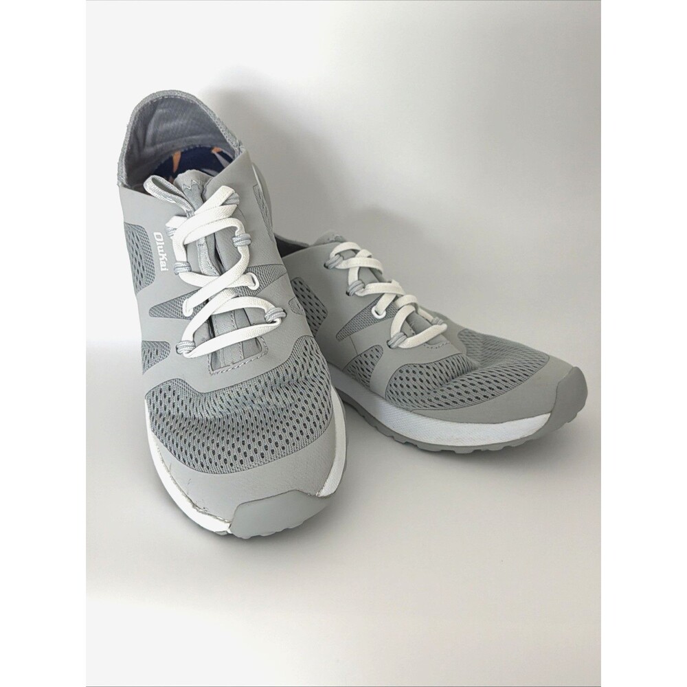 OluKai Huia Shoes Slip-On Lightweight Sneakers Womens 6.5 Gray Water NonMarking